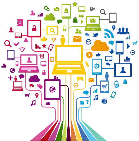 iot week creative design tree