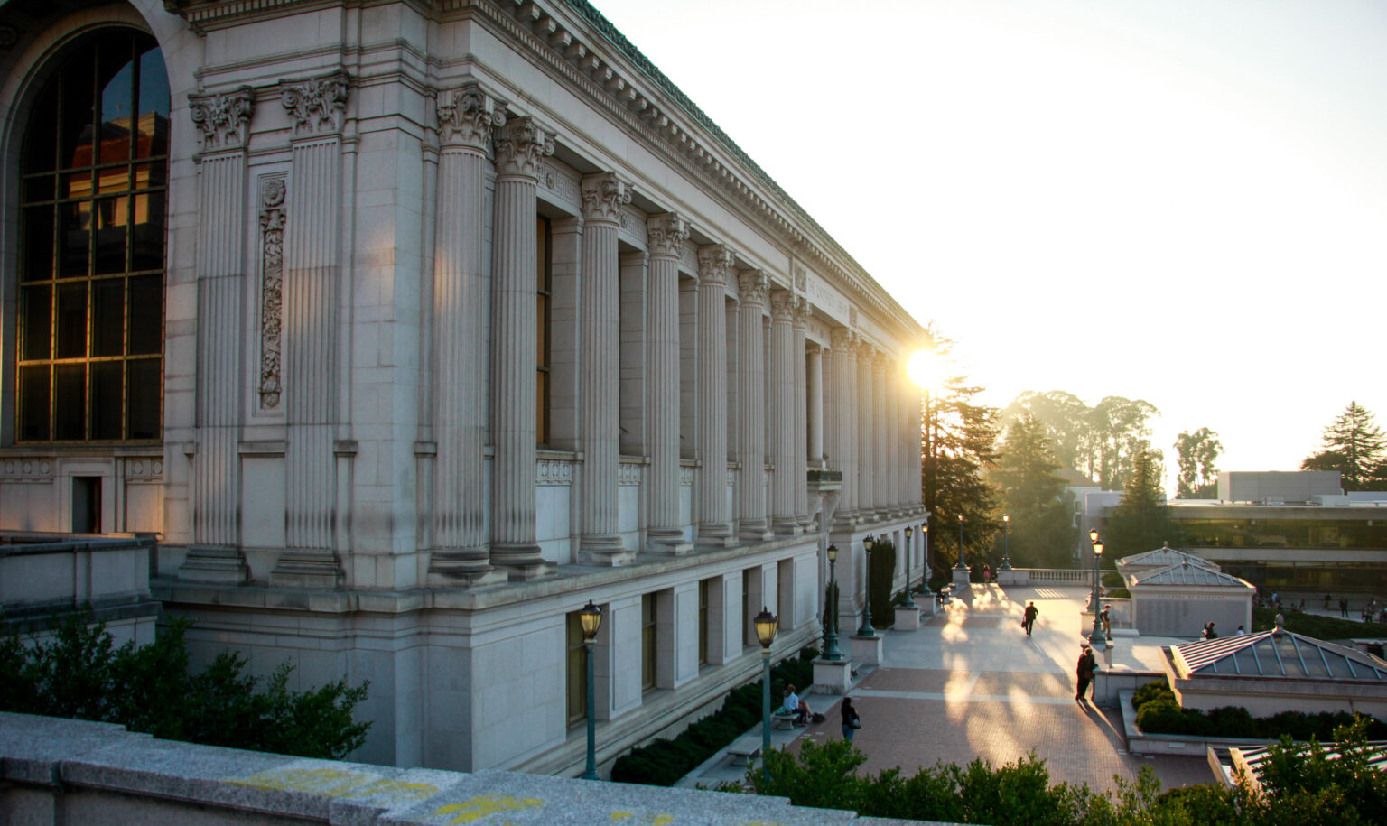 Doe Library was photographed in February 2018. (Photo by J. Pierre Carrillo for the University Library)